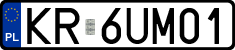 License plates of Poland, Regular car plates