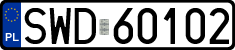 License plates of Poland, Regular car plates
