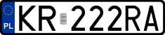 License plates of Poland, Regular car plates