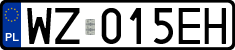 License plates of Poland, Regular car plates
