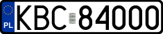 License plates of Poland, Regular car plates