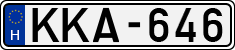 license plates of Hungary, Cars (1990)