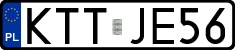 License plates of Poland, Regular car plates