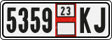 License plate of Georgia, Export transit plates