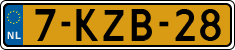 License plate of the Netherlands, Cars