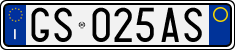 License plate of Italy, Cars (1994 year series)