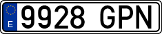 License plates of Spain, Ordinary (2000)