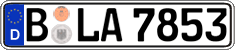 German license plate, Regular plates