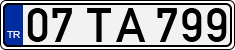 License plate of Turkey, Regular plates
