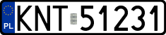 License plates of Poland, Regular car plates