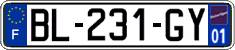 French license plate, SIV (ordinary)