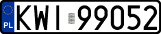 License plates of Poland, Regular car plates