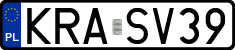 License plates of Poland, Regular car plates