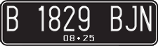 License plate of Indonesia, Regular plates