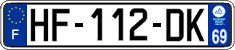 French license plate, SIV (ordinary)