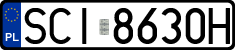 License plates of Poland, Regular car plates