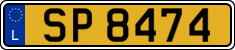 License plate of Luxembourg, 2003 year system