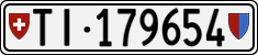 License plate of Switzerland, Cars