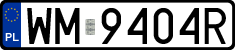 License plates of Poland, Regular car plates