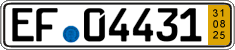 German license plate, Short-term transit plates