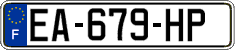 French license plate, SIV (ordinary)