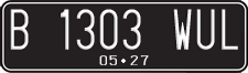 License plate of Indonesia, Regular plates