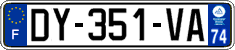 French license plate, SIV (ordinary)