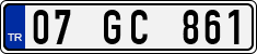 License plate of Turkey, Regular plates