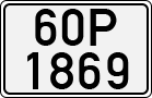 License plate of Vietnam, Cars