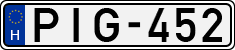 license plates of Hungary, Cars (1990)