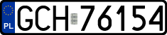 License plates of Poland, Regular car plates