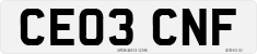 License plate of the United Kingdom, 2001 year system