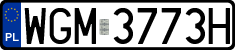 License plates of Poland, Regular car plates