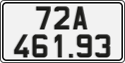 License plate of Vietnam, Cars