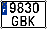 License plates of Spain, Ordinary (2000)
