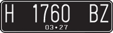 License plate of Indonesia, Regular plates