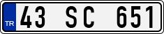 License plate of Turkey, Regular plates