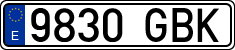License plates of Spain, Ordinary (2000)