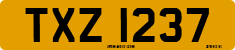 License plate of the United Kingdom, Northern Ireland (1966)