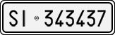 License plate of Italy, Cars (1927 year series)