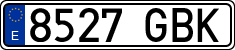License plates of Spain, Ordinary (2000)