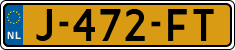 License plate of the Netherlands, Cars