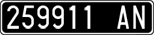 License plate of Italy, Cars (1927 year series)