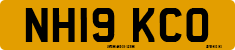 License plate of the United Kingdom, 2001 year system