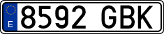 License plates of Spain, Ordinary (2000)