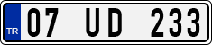 License plate of Turkey, Regular plates