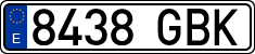 License plates of Spain, Ordinary (2000)