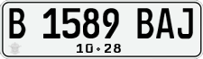 License plate of Indonesia, Regular plates