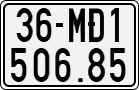 License plate of Vietnam, Specialty plates