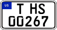 Federal license plates, US Army in Germany (temporary)